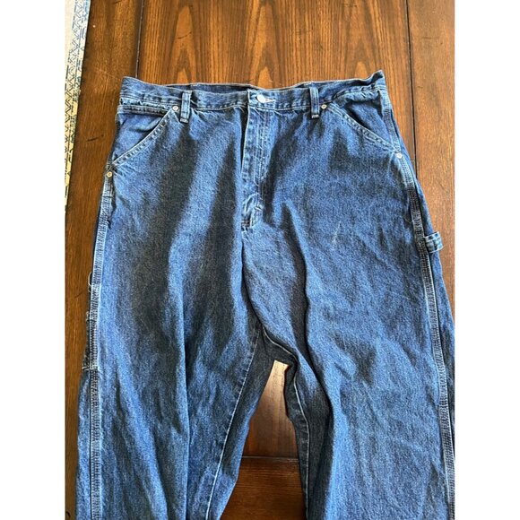 Vintage Wrangler Medium Wash Carpenter Jeans Men's 36 X 32 - Picture 2 of 10